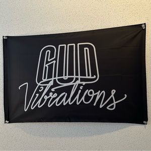 Gud Vibrations Record Label tapestry / flag (Slander + NGHTMRE) - OFFICIAL MERCH